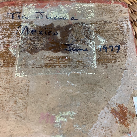 Vintage Mexico 1977 Bird Hand Painted Ceramic Tonala Style Tile - Picture 3 of 4